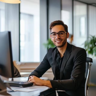 Professional Offices with a person