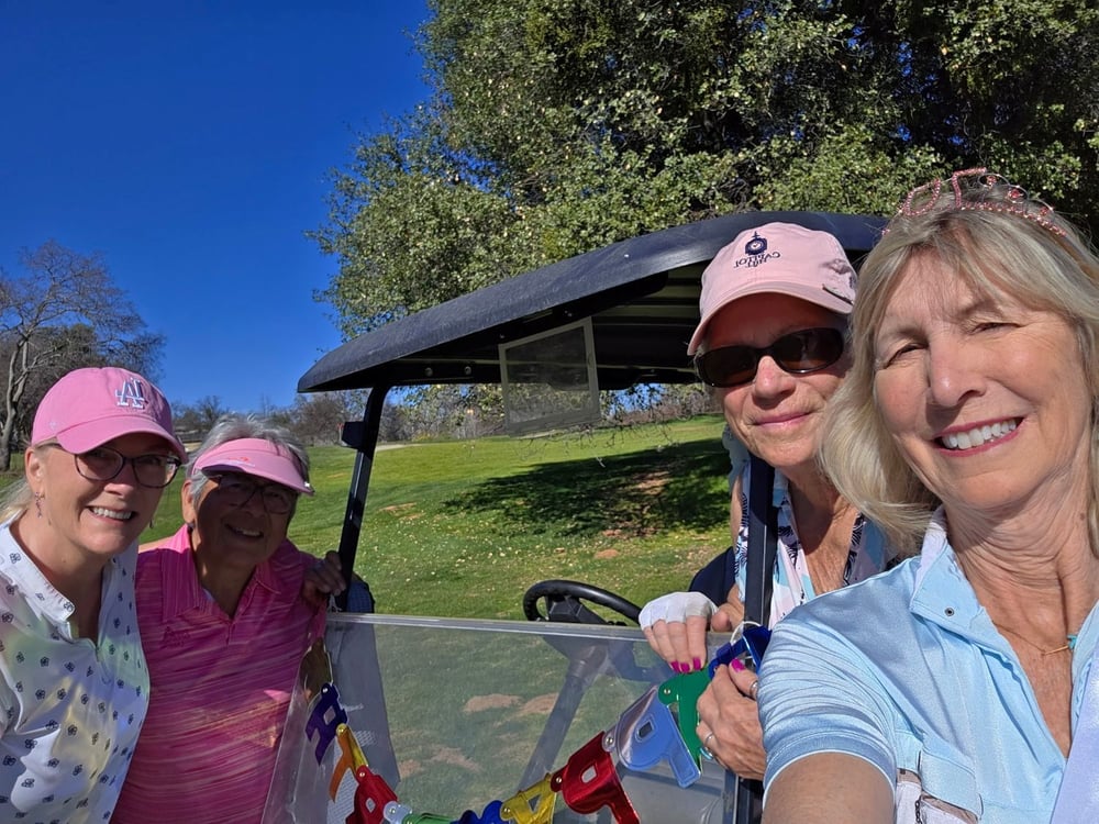 Elser with the womens group at Greenhorn Creek